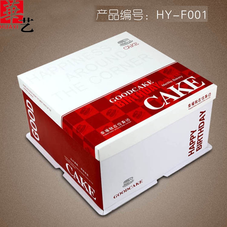 方形蛋糕盒HY-F001普通版蛋糕盒有現(xiàn)貨可印字